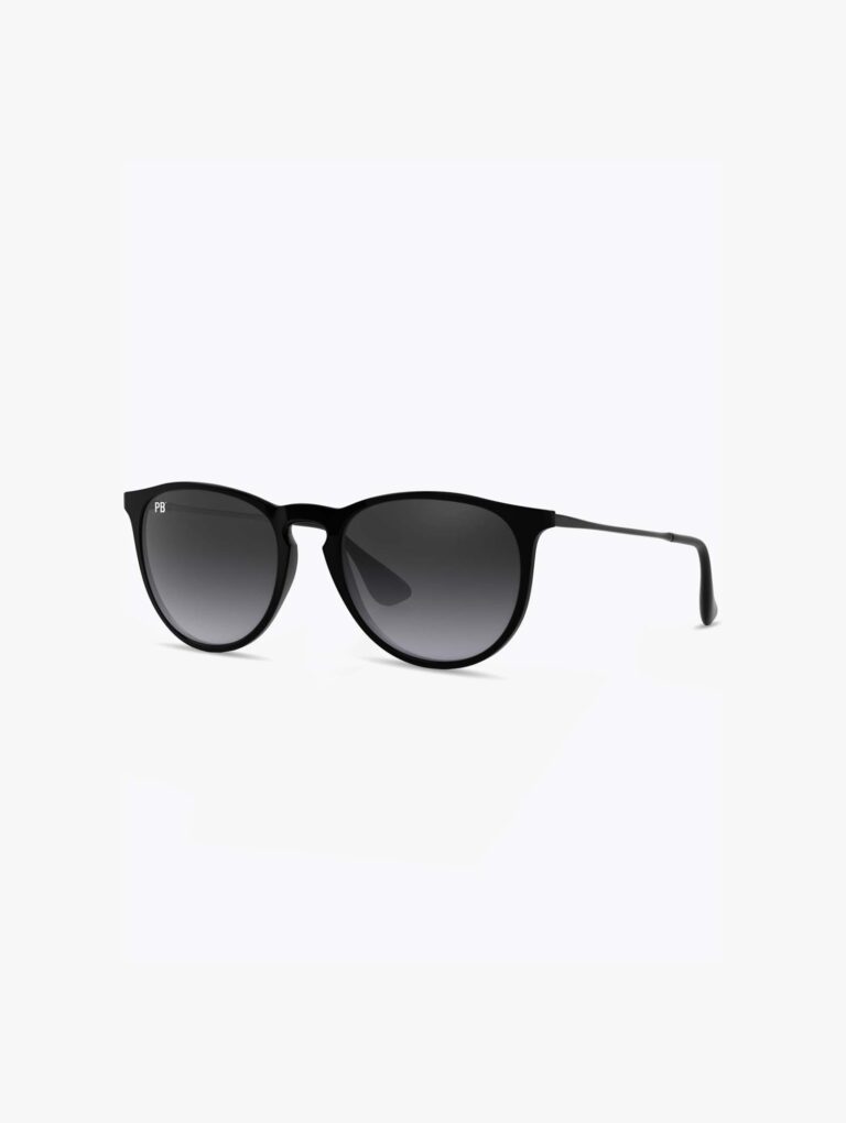 Erike Matte Black Zonnebril PB Sunglasses