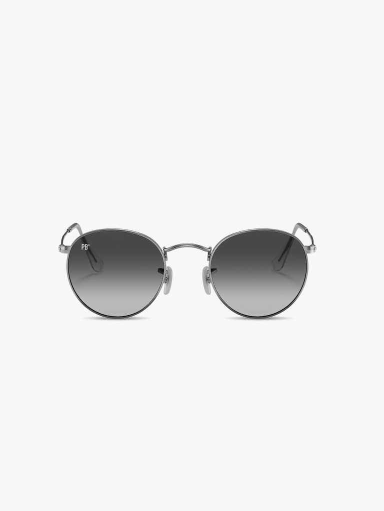 Round Silver Grey PB Sunglasses