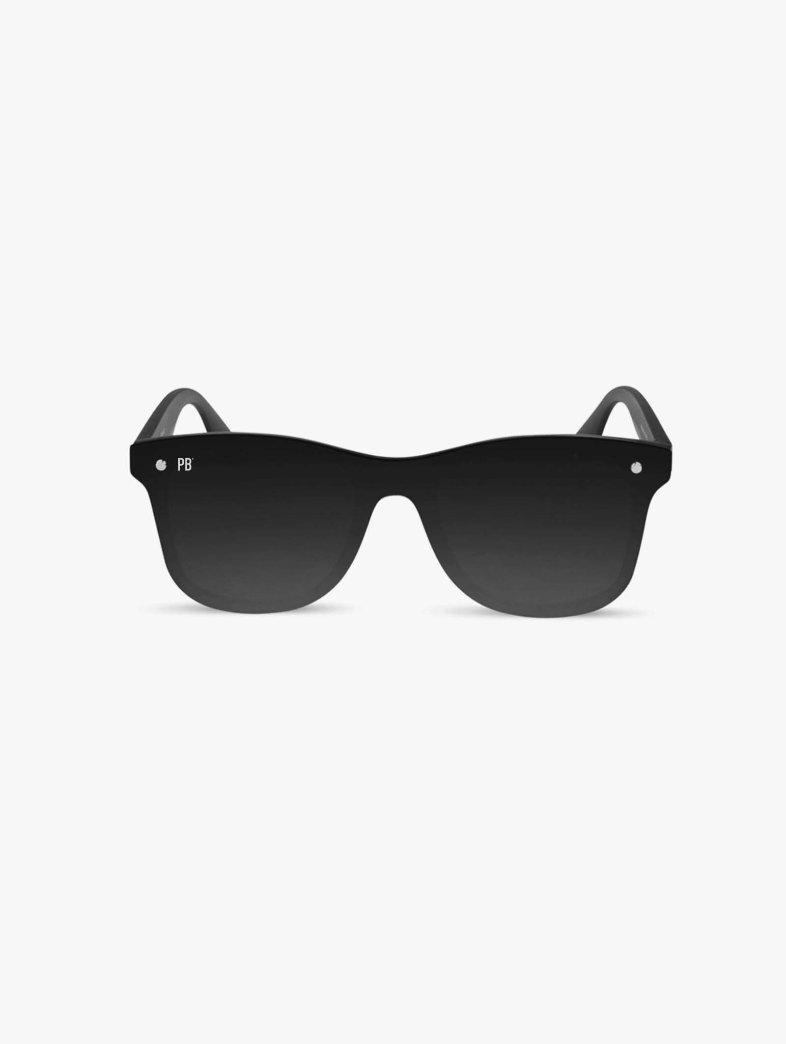 Schwarze Premium-Sonnenbrille Front