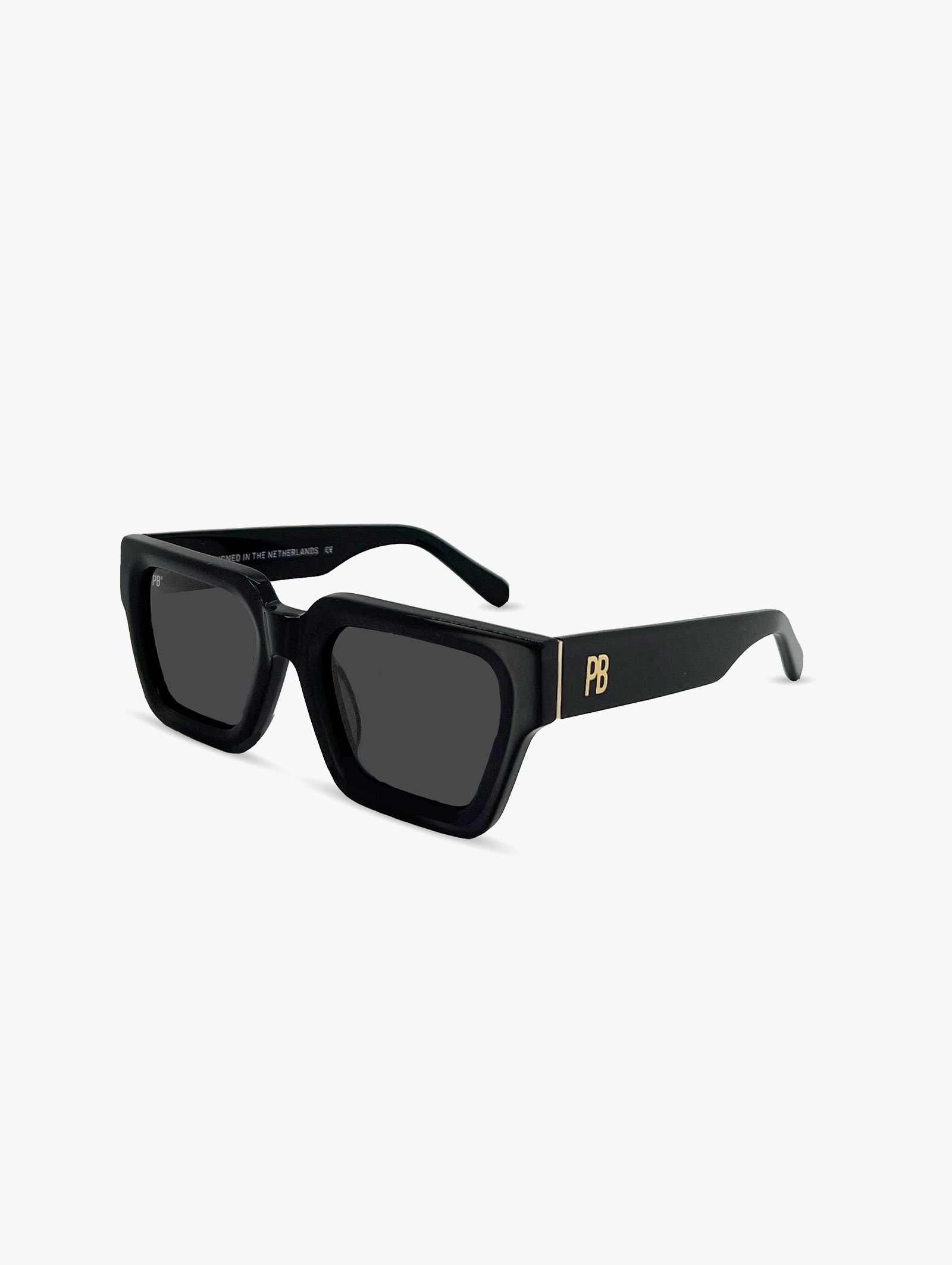 Stylische schwarze Premium-Sonnenbrille von PB Sunglasses für Frauen und Männer
